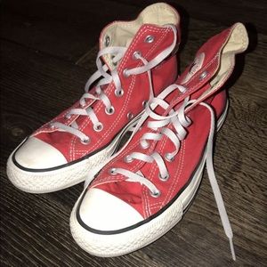 Red Converse Hightops